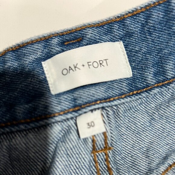 Oak & Fort Cropped High-Rise Pleated Jeans - Picture 9 of 10